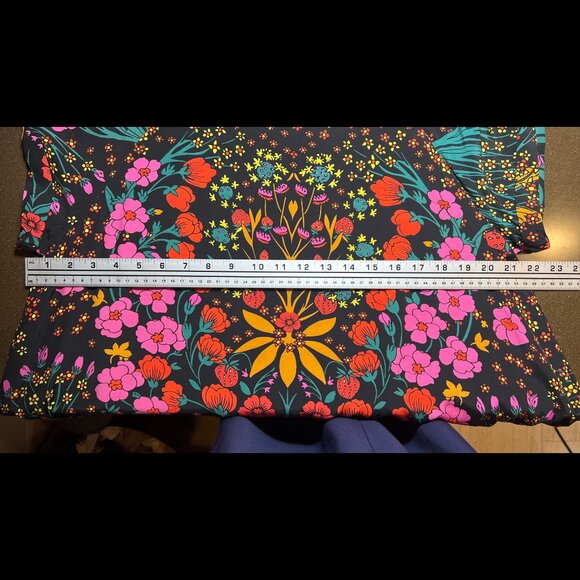 Free People Dress -Strawberry Fields Black Floral Summer Mini, Size: M - Picture 15 of 16